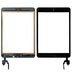 Тачскрін Apple iPad Mini 3 A1599 A1600 чорний оригінал Китай із кнопкою