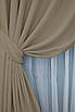 Комплект штор (2шт. 1,5х2,9м.) блекаут, колекція "Midnight". Колір темно-бежевий. Код 1230ш 33-0069, фото 4
