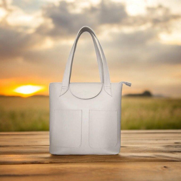 Сумка тоут жіноча Betty Pretty з екошкіри сіра 868GRY, фото 1