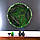Кругла картина з  норвезького моху, папороттю з підсвіткою, фото 4
