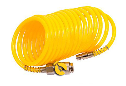 Шланг АН-10NPE WERK спіральний, нейлоновий 5,5*8 мм, 8бар, 10 м з перехідниками, фото 1