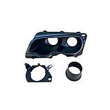 BMW E46 холодний впуск під патрубок з можливістю встановити фару на БМВ Е46 дорест купе кабріо повітрозабірник ABS пластик, фото 2