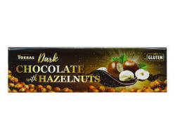 Шоколад чорний TORRAS з фундуком  250 г 14 шт ящ