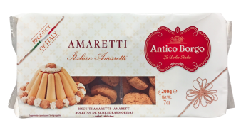 Печиво Antico Borgo Amaretti, 200 г, 15 уп/ящ, фото 1