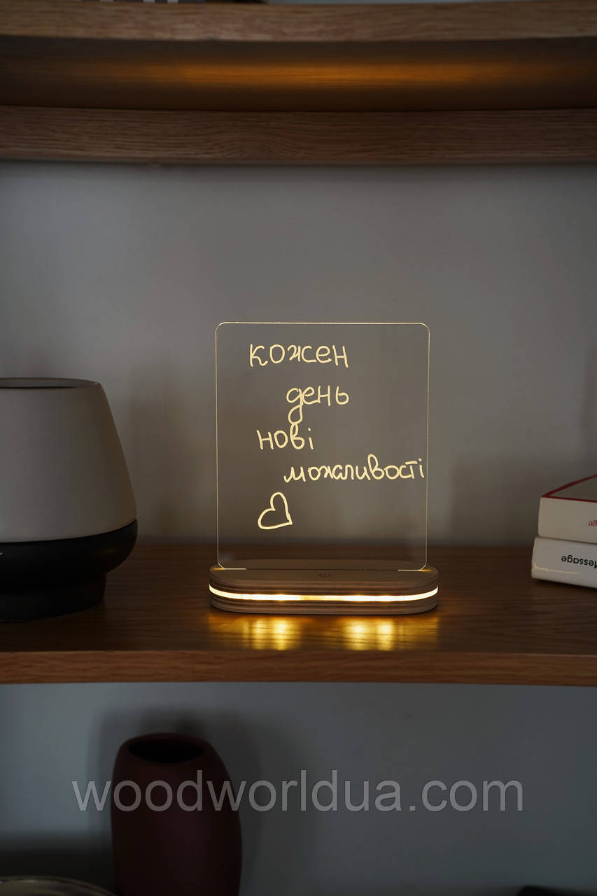 Ночник планер ночник с маркером на котором можно писать,с USB разъемом ...