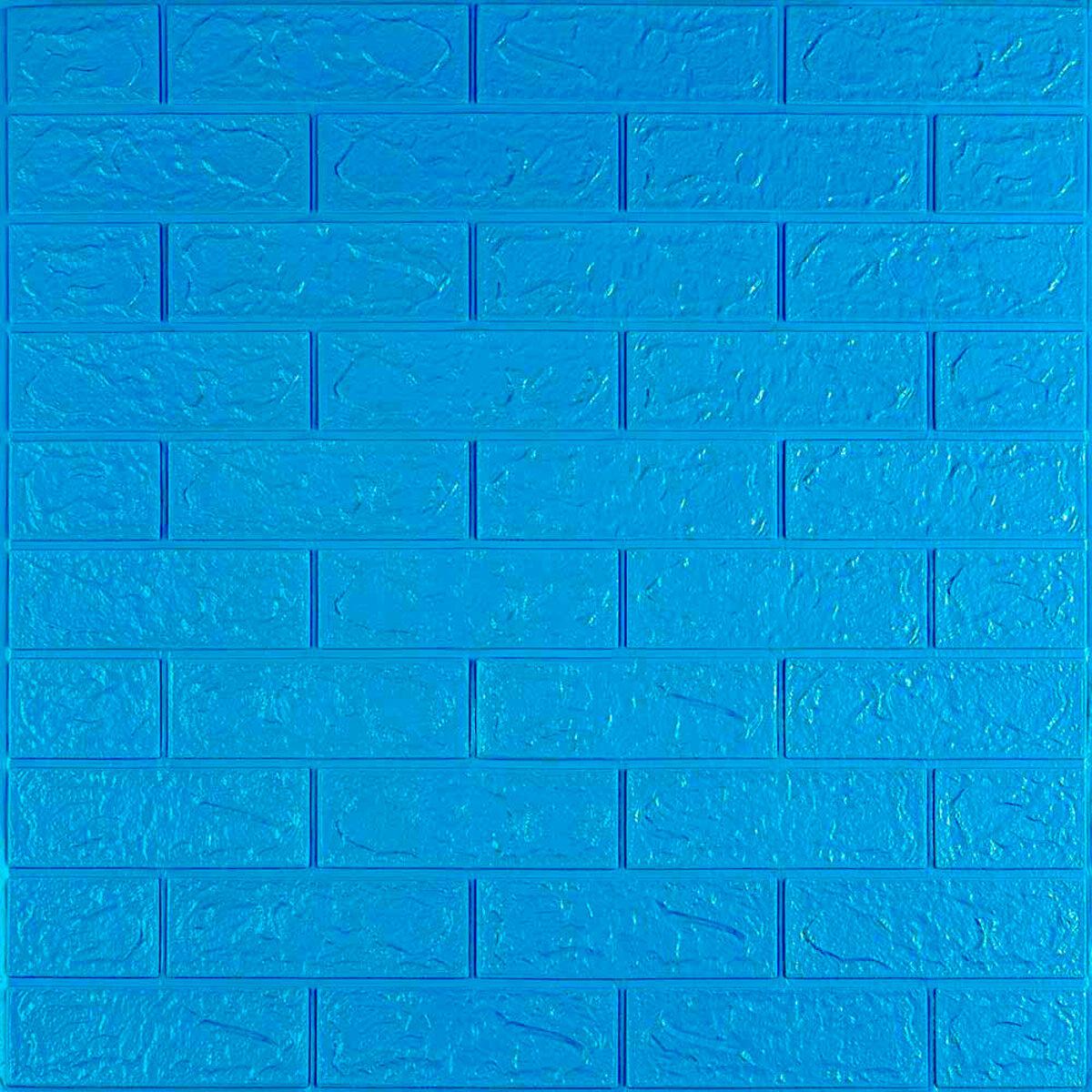 3D панель самоклеюча цегла Синій 700х770х3мм (003-3) SW-00000661