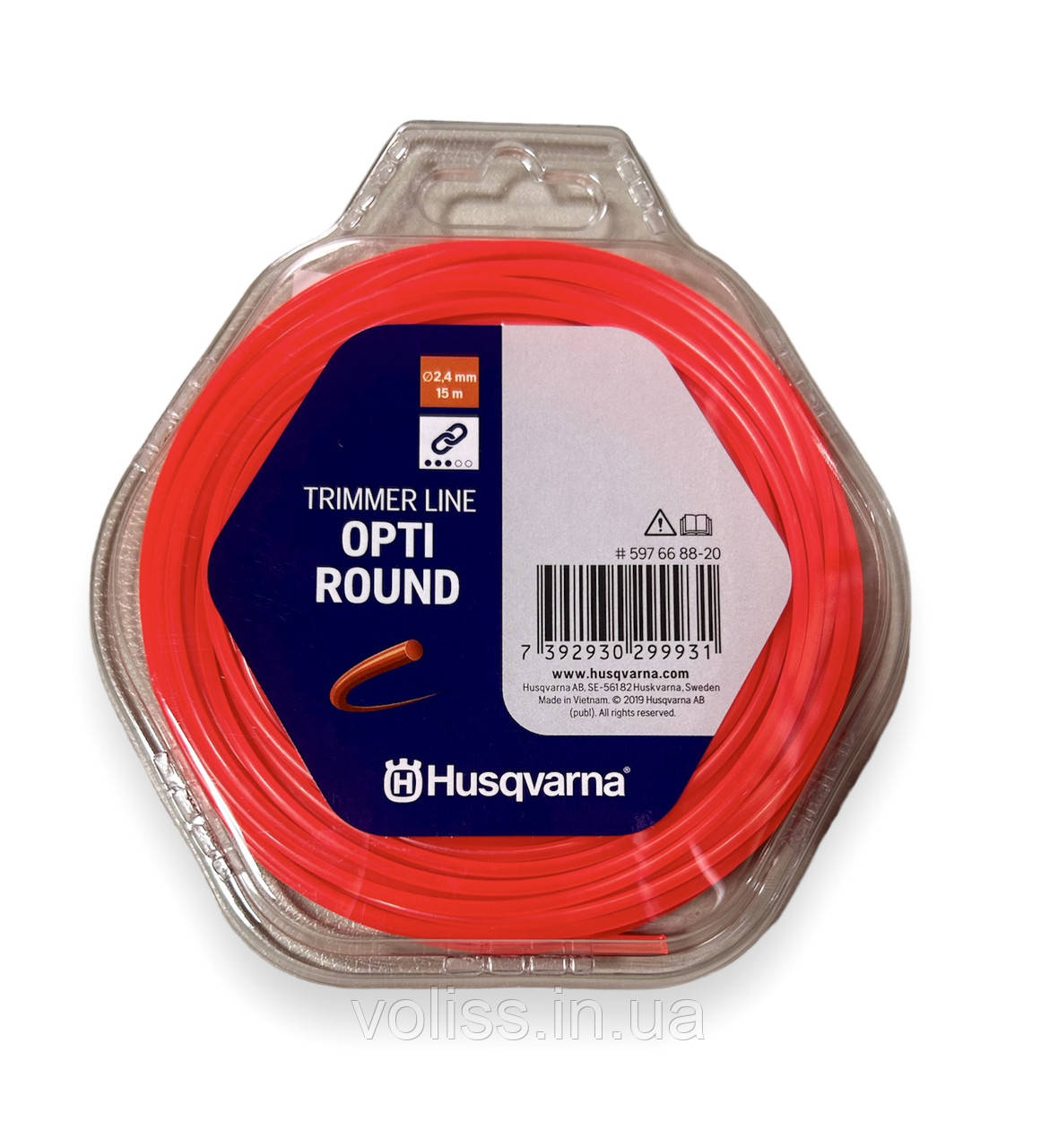 Корд (ліска) тримерний Husqvarna Opti Round 2.7мм 70м