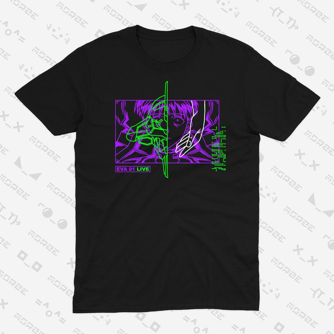 Футболка чорна Morze EVANGELION V13