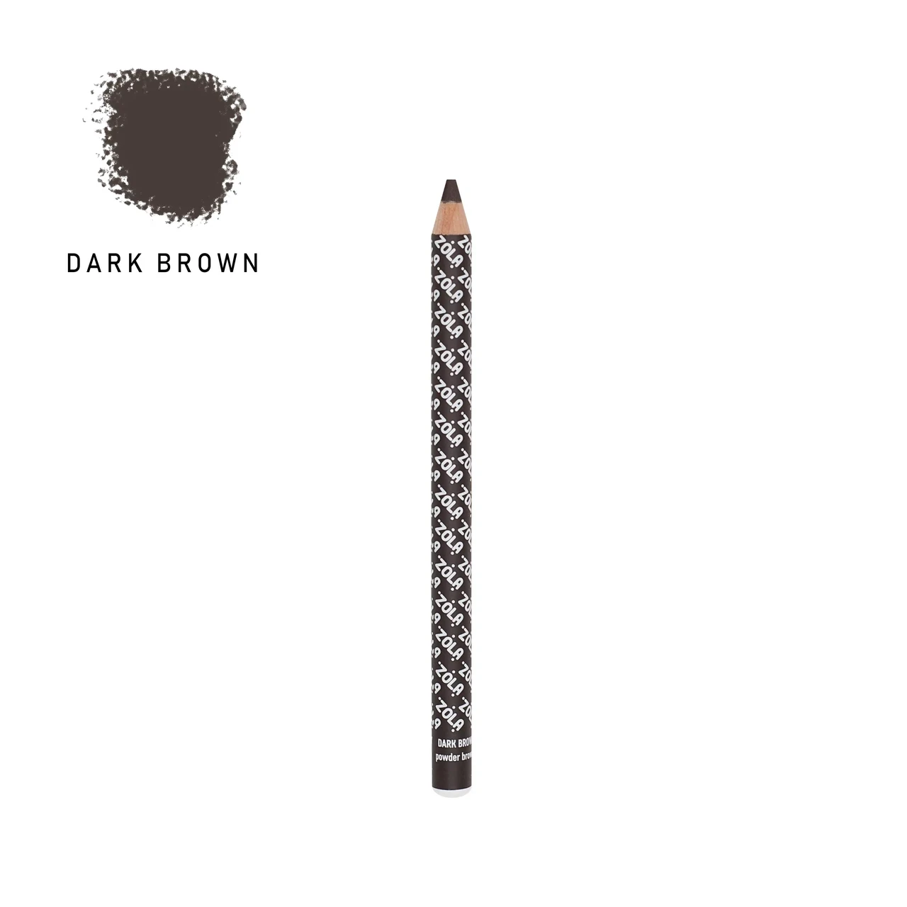 Олівець для брів пудровий (dark brown) ZOLA