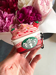 Силіконовий чохол Alitek для навушників Apple AirPods Pro + карабінПолуничне Морозиво