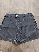 Шорти жіночі в полоску 46 чорно-білий