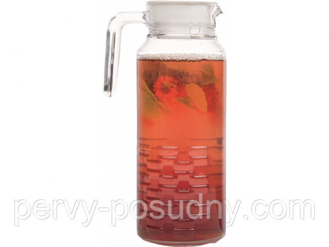 Глечик з кришкою Cheqs 1.3л Luminarc Q3654