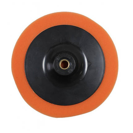 Губка для полірування на диску 180мм (М14) (колір оранжевий) Forsage F-PSP180E, фото 2