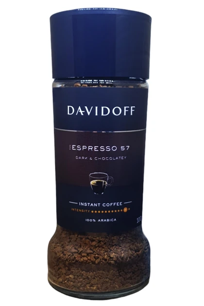 Кава Davidoff Espresso 57 dark&chocolatey розчинна 100 г у скляній банці