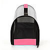 Сумка для перенесення котів та собак 44x23x27 см CosmoPet CP-10M (5 люверсів) Pink, фото 7