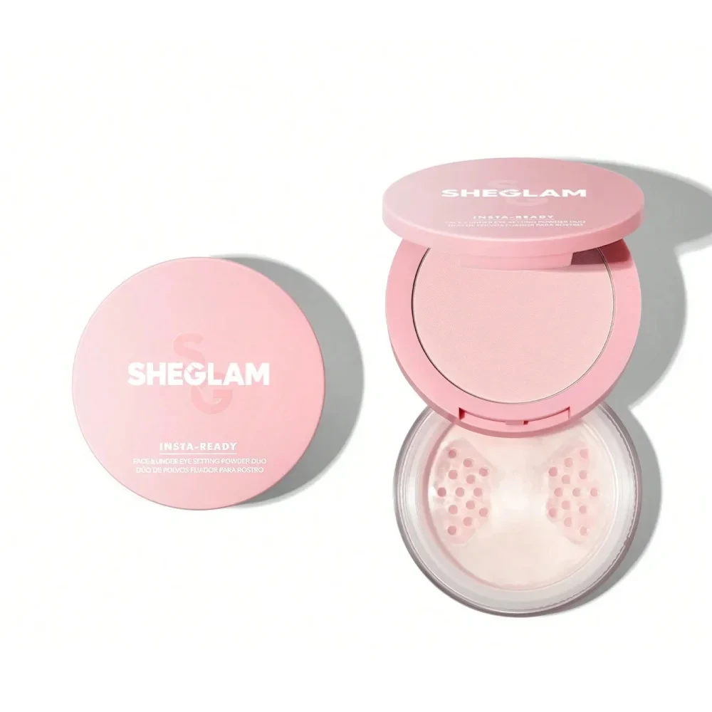 Подвійна пудра для обличчя SHEGLAM Insta-Ready Face Under Eye Setting Powder Duo 14 г, фото 1