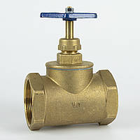 Кран ХВ вентильний прямий 2"ВВ латунний Б1128А Зроби це - Vdalo