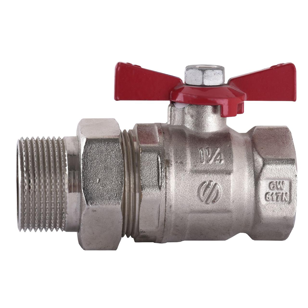 Кран кульовий прямий з американкою ARCO 1 1/4" SENA 154106 Зроби це - Vdalo