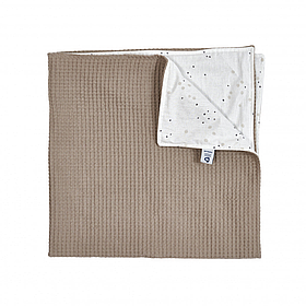 Плед Twins Waffle Summer 80x80, dark beige