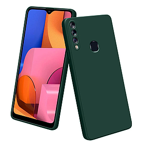 Чохол силіконовий SLIM для Samsung A20s Pine Green зк кб, фото 1