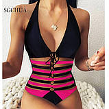 Жіночий суцільний купальник р.L, 44/46, фото 4