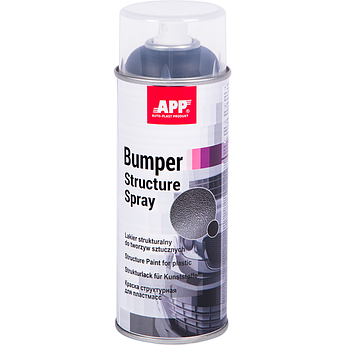 Фарба бамперна структурна аерозольна APP Structure Paint Spray, 400 мл Чорний