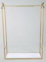 Одинарна стійка для одягу золота, фото 4