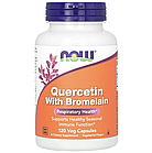NOW Foods, кверцетин і бромелаїн, 120 вегетаріанських капсул