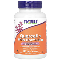 NOW Foods, кверцетин і бромелаїн, 120 вегетаріанських капсул