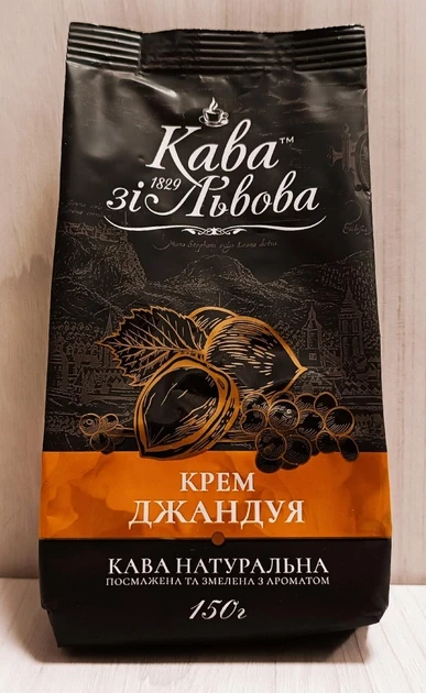 Мелена ароматизована кава Кава зі Львова Крем Джандуя 150г