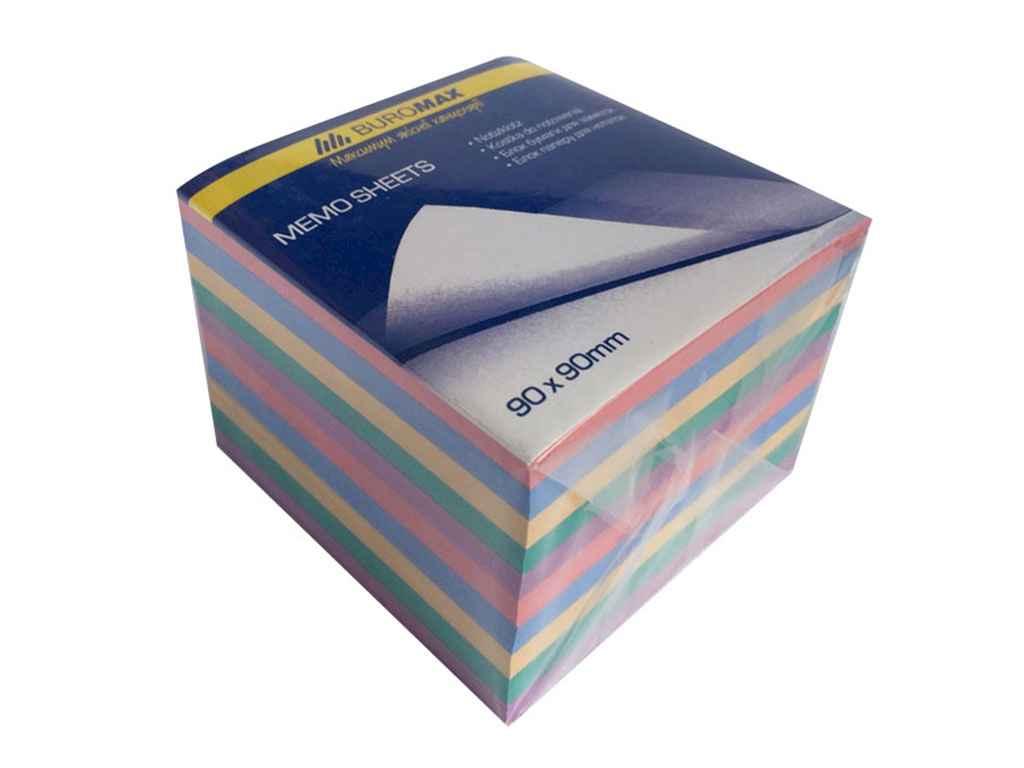 Блок паперу для нотаток Декор 90х90мм 1100 арк. арт.BM.2289 ТМ BUROMAX BP