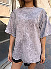 Футболка жіноча ТРИКОТАЖНА TRENDS р.40-62 СІРИЙ МРАМОР 5253, фото 6
