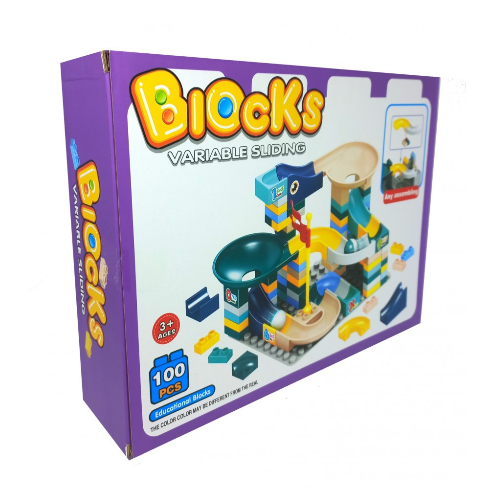 Конструктор BIOCKS NA-6688-96A, трек- лабіринт, 100 деталей, фото 1