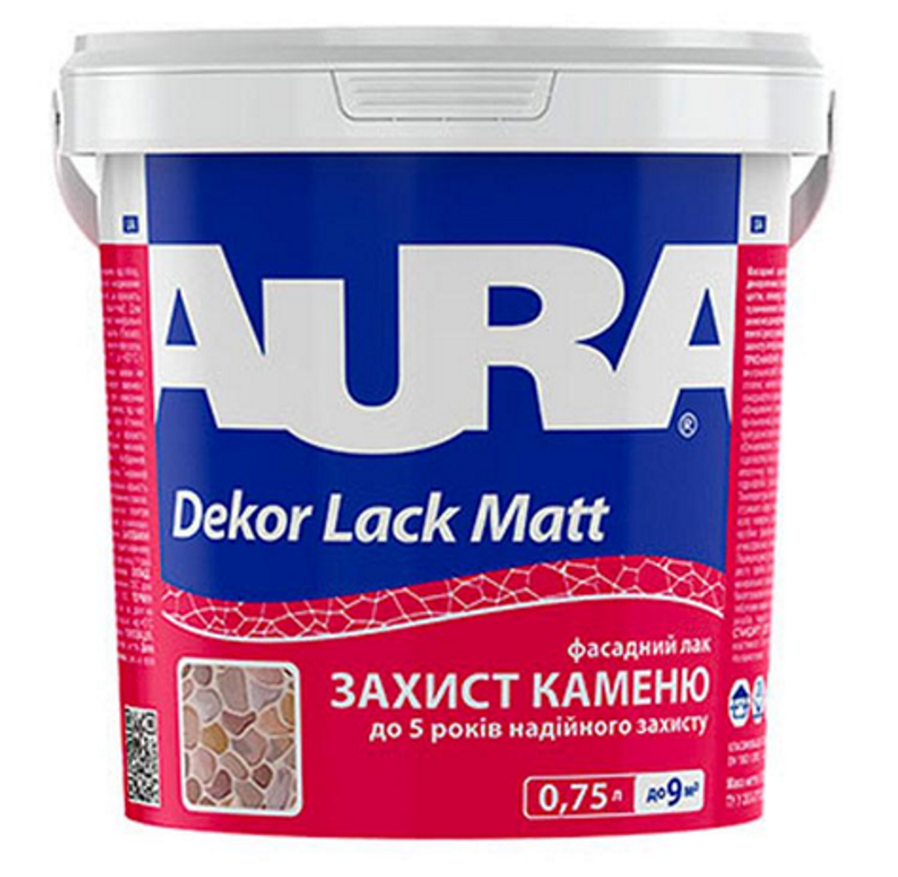 Лак для каменю фасадний AURA Dekor Lack Matt, матовий, 0,75л