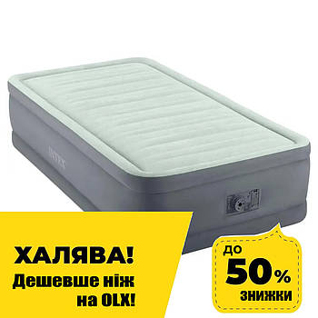 Надувний матрац одномісний велюр (99х191х46 см) Intex 64902