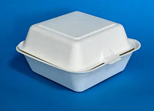 Коробка для бенто торта з тростини 15*15*8 см