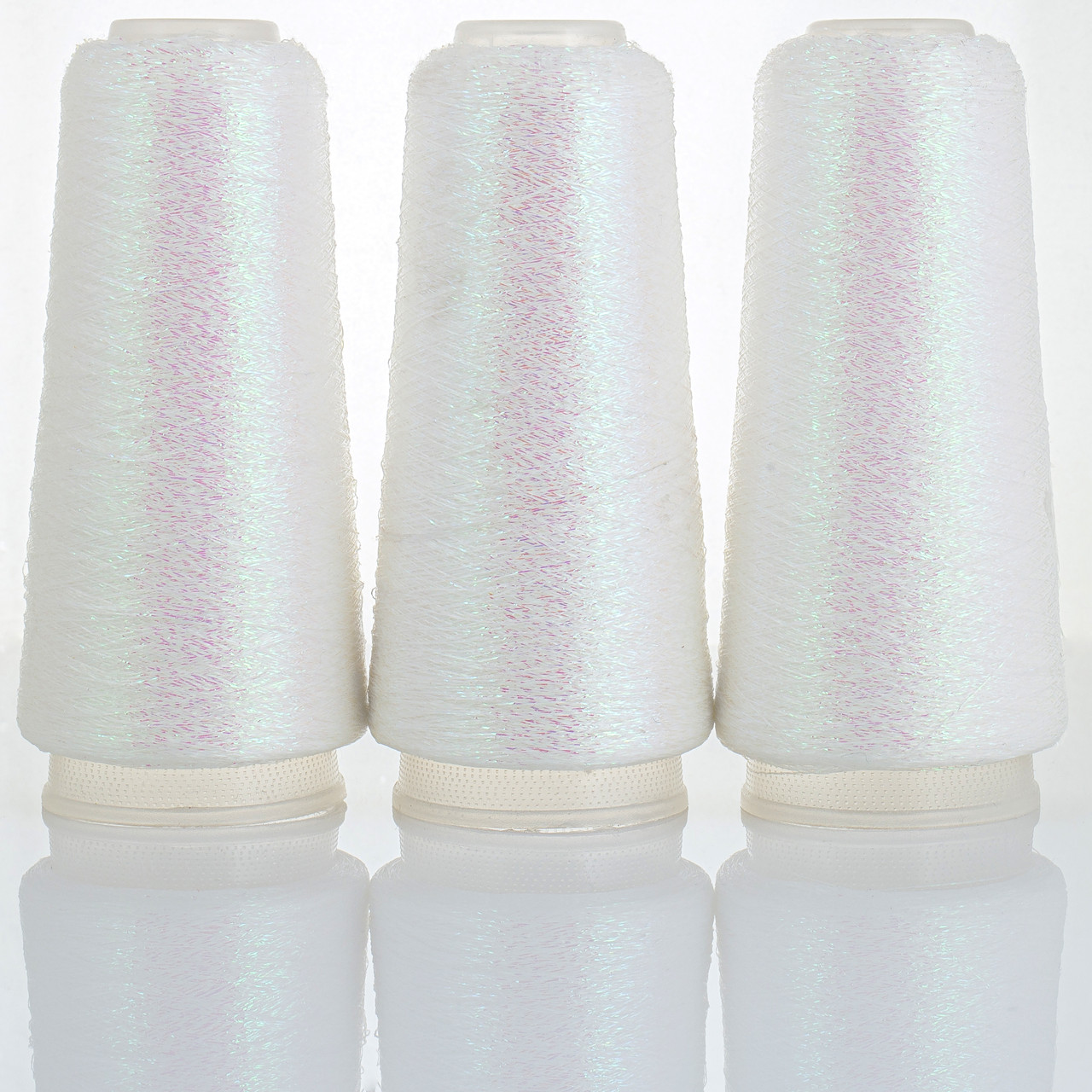 LUREX (Люрекс) № 2 білий мультилюрекс (Пряжа люрекс, нитки для в'язання), фото 1