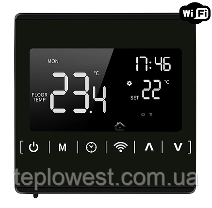 WI-FI терморегулятор программируемый Ecoset-1823 WiFi с датчиком температуры пола, фото 1
