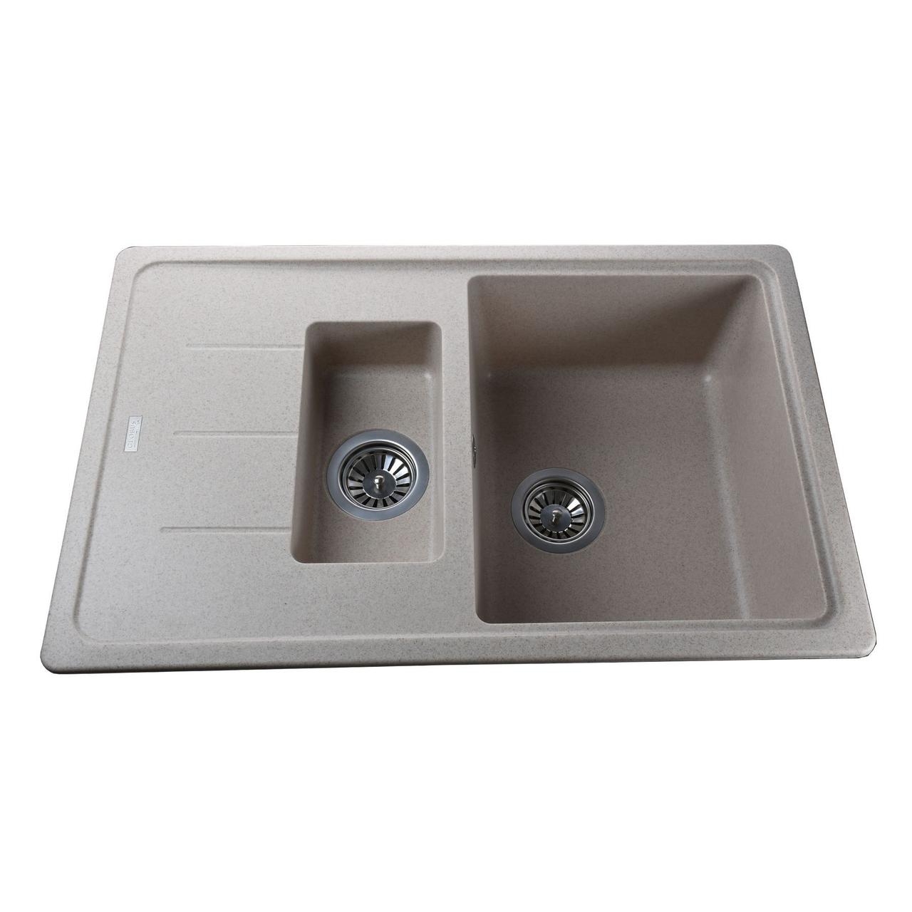 Гранітна мийка Globus Lux IZEO піщаний 780x500мм-А0004 Зроби це - Vdalo