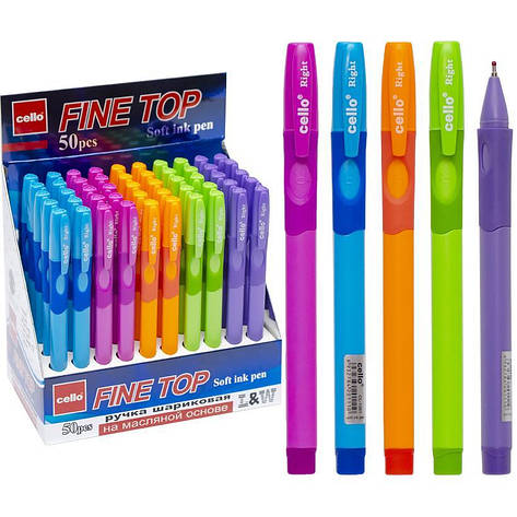 Ручка Cello CL-1361 тренажер синя, фото 1