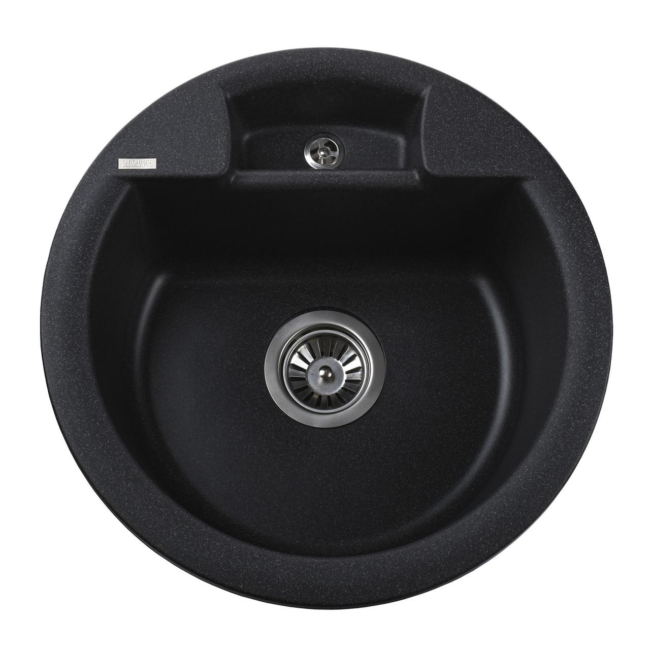 Гранітна мийка Globus Lux GURON графіт 480мм-А0001 Зроби це - Vdalo