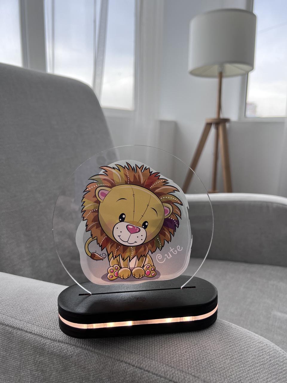 Нічник дитячий Лев 19*20 см, фото 1