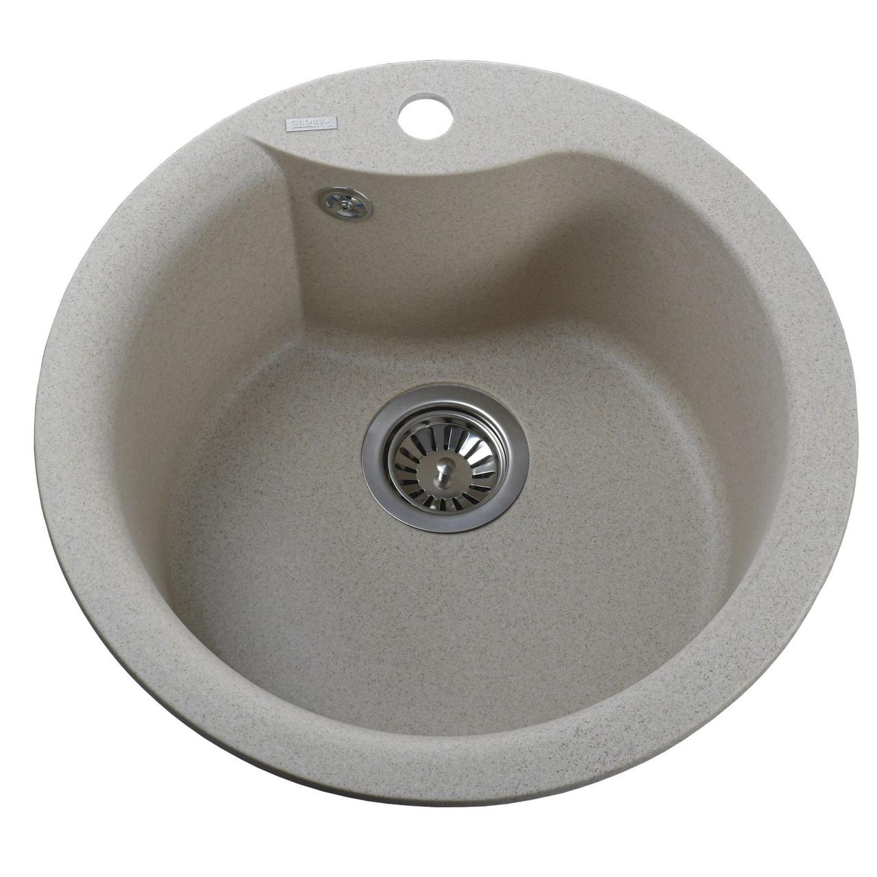 Гранітна мийка Globus Lux ORTA піщаний 485мм-А0004 Зроби це - Vdalo
