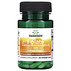 Swanson, фолат, 5-метилтетрагідрофолієва кислота, 800 мкг, 30 капсул