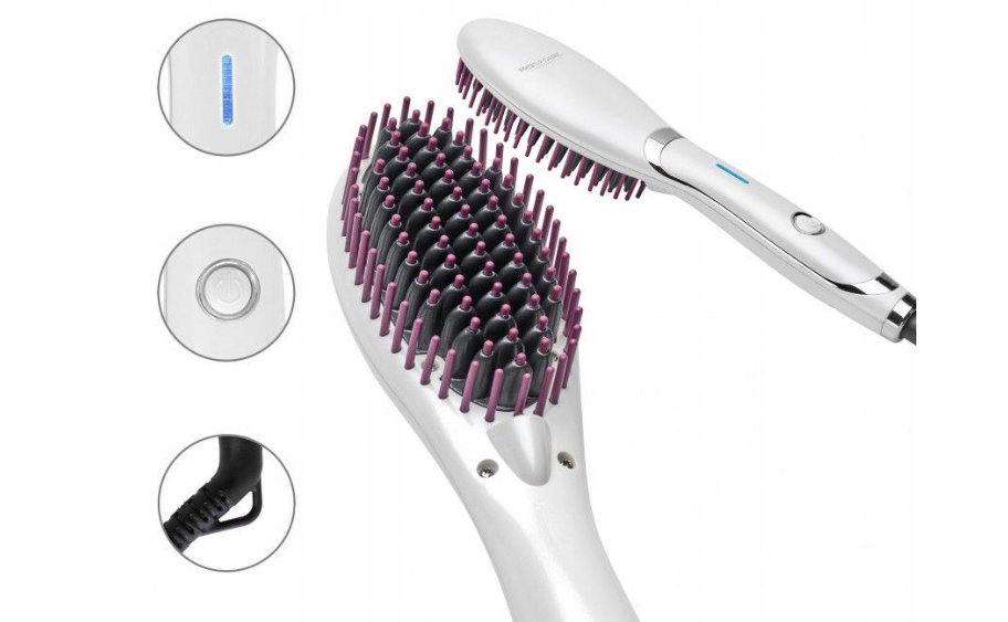 Електричний гребінець випрямляч для волосся 37 Вт Profi Care Щітка-випрямляч для укладання, фото 1