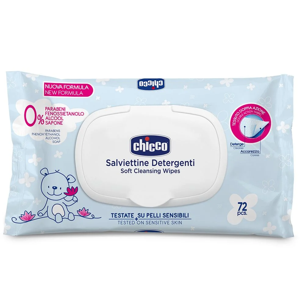Серветки вологі дитячі Chicco 72 шт