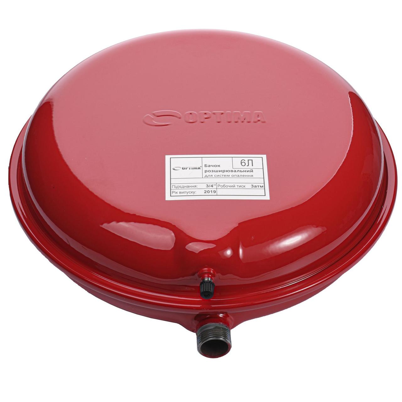 Бак Optima плоский для  систем опалення 6 л Techno-Torba Гарант Якості