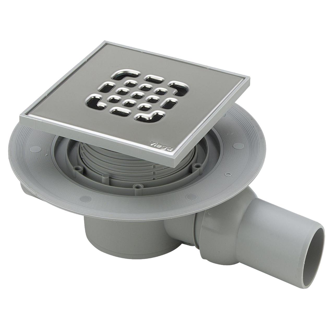 Трап для ванни VIEGA ф50, нерж.решітка,150х150 гориз., з сифоном 557140 Зроби це - Vdalo