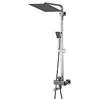 Душова система Globus Lux VAN-GLM-0007 MILANO Лійка Тропік300*300мм з виливом латунь H=150см Зроби це - Vdalo