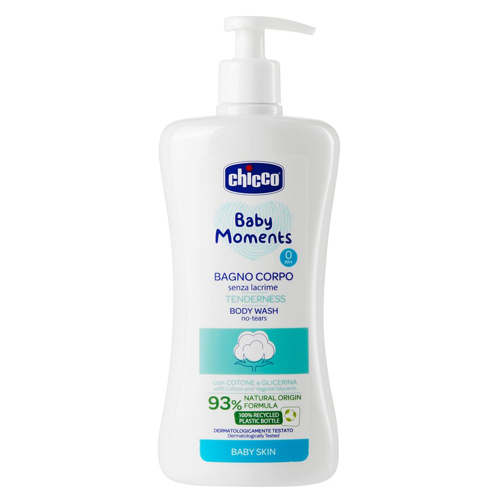 Гель для купання Chicco Baby Moments Без Сліз Делікатний 500 мл, фото 1